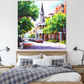 Vriendelijke buren canvas afdruk (Insitu (Slaapkamer))