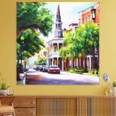 Vriendelijke buren canvas afdruk (Insitu (Woonkamer))