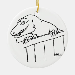 Vriendelijke buurt Dinosaur Keramisch Ornament