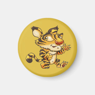 Vriendelijke Cartoon Tiger Magneet