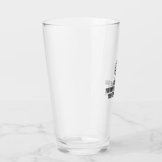 Vriendelijke citaten glas (Rechts)