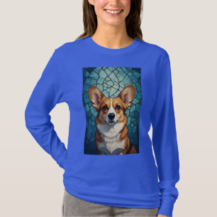 Vriendelijke Corgi Portret T-shirt