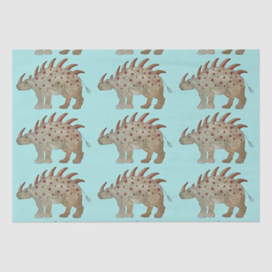 Vriendelijke dinosaurus tissuepapier (Voorkant)