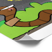 Vriendelijke Earthworm Poster voor Kids Decor Proj (Hoek)