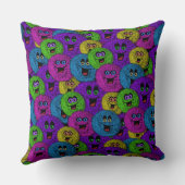 Vriendelijke Fuzzles Schattige Creatures Sierkusse Kussen (Achterkant)