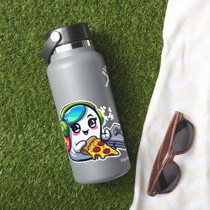 Vriendelijke Ghost Gaming: Pizza, hoofdtelefoon en Sticker