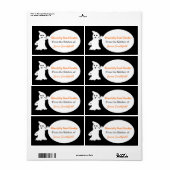 Vriendelijke Ghost Halloween Keuken Labels (Full Sheet)