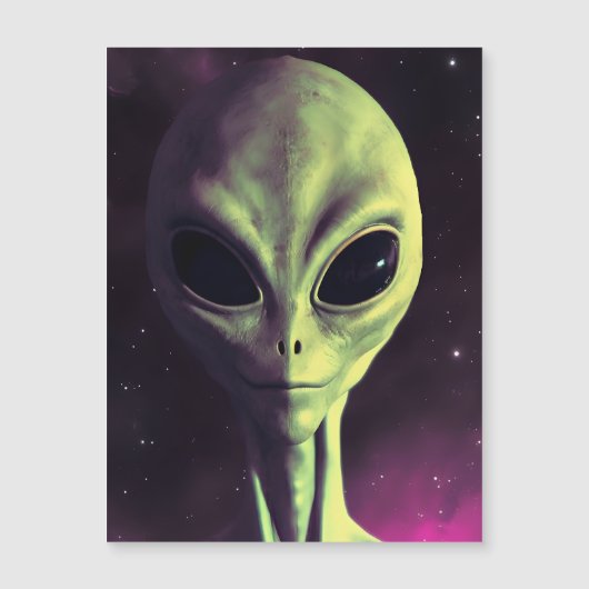 Vriendelijke grijze alien (Voorkant)