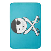 Vriendelijke Jolly Roger Bath Mat (Voorkant Verticaal)