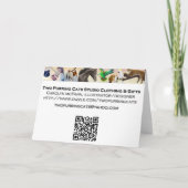 Vriendelijke jonge Siamese Cat Kaart (Achterkant)