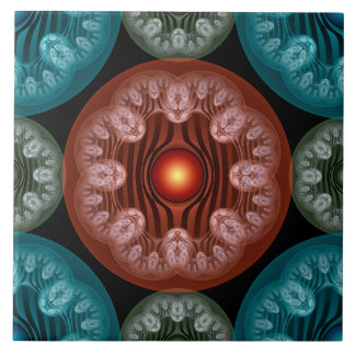 Vriendelijke kleurige decoratie tegeltje