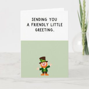 Vriendelijke Leprechaun Kunstkaart Kaart