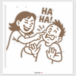 vriendelijke plagerij sticker