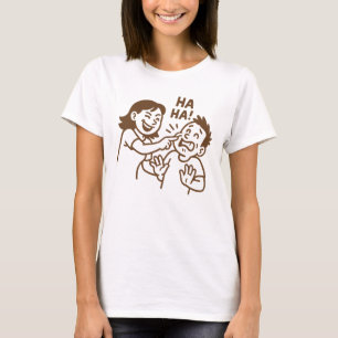 vriendelijke plagerij t-shirt