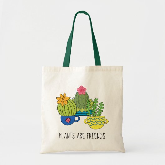 Vriendelijke Planten Succulente Canvas tas (Voorkant)
