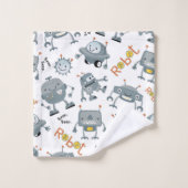 Vriendelijke Robot Bad Handdoek (Wasdoekje)