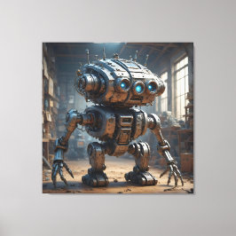 Vriendelijke Robot Guardian Canvas Afdruk
