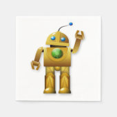 Vriendelijke Robot Papier servetten (Voorkant)