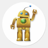 Vriendelijke Robot Stickers (Voorkant)