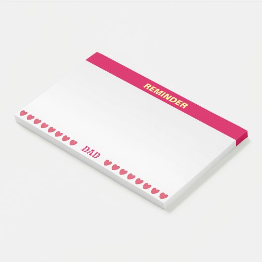 Vriendelijke/vriendelijke herinnering post-it® notes (Schuin)