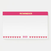 Vriendelijke/vriendelijke herinnering post-it® notes (Voorkant)