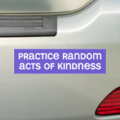 vriendelijkheid bumpersticker (Op auto)
