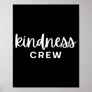 Vriendelijkheid Crew Dames Heren Kinderen Poster