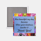 Vriendelijkheid Dank u magneet (Voorkant / Achterkant)