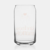Vriendelijkheid doet ertoe - Can Glass - Heart & H Blikvorm Glas (Achterkant)