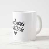 Vriendelijkheid doet ertoe – minimalistisch Inspir Extra Grote Beker (Voorkant rechts)