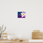 Vriendelijkheid doet ertoe schattig bloemkunst bla poster (Keuken)