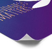 Vriendelijkheid doet ertoe schattig bloemkunst bla poster (Hoek)