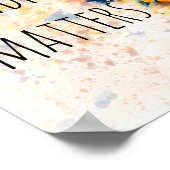 vriendelijkheid doet uitspraak over waterverf zonn poster (Hoek)