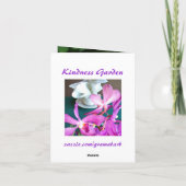Vriendelijkheid Garden Note Kaart (Achterkant)