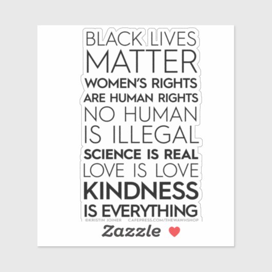 Vriendelijkheid is alles vinyl Stickers (Vel)