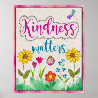 Vriendelijkheid is belangrijk Inspirerende wandpos Poster