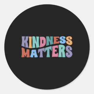 Vriendelijkheid is belangrijk positief Motivatie c Ronde Sticker