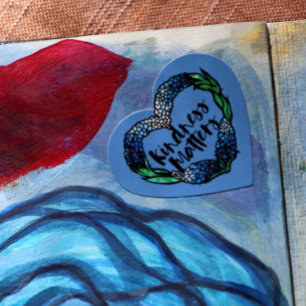 Vriendelijkheid is belangrijk voor texas bluebonne hart sticker