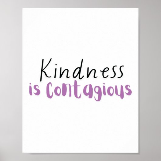 Vriendelijkheid is besmettelijke Sticker Poster (Voorkant)