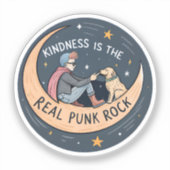 Vriendelijkheid is de echte Punk Rock Sticker - He (Voorkant)