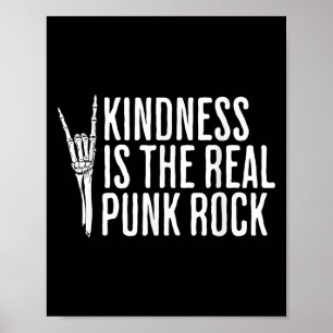 Vriendelijkheid is de echte Punk rockmuzikant Poster