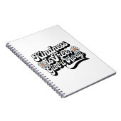 "Vriendelijkheid is gratis, geef het weg" Notitieboek (Rechterzijde)