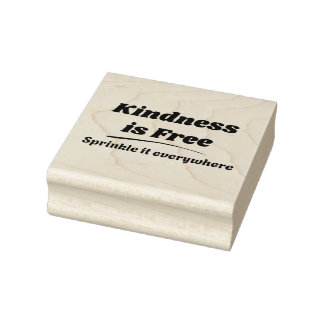Vriendelijkheid is gratis strooi het overal Black Rubberstempel