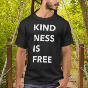 VRIENDELIJKHEID IS GRATIS vet typografie Shirt