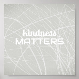 vriendelijkheid is positief citaat minimalistisch poster