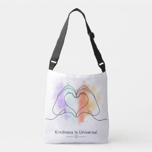 Vriendelijkheid Is Universeel Pride Hart Ontwerp Crossbody Tas