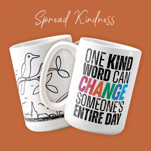 Vriendelijkheid Quote Modern Trendy Inspirerend Ko Koffiemok