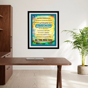 Vriendelijkheid School Leuk Kind Studenten Poster