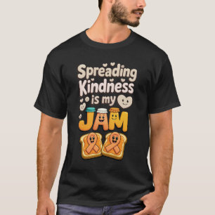 Vriendelijkheid verspreiden is mijn ding Oranje Ee T-shirt