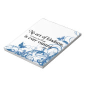 vriendelijkheid vlinderdrain notitieblok (Gedraaid)